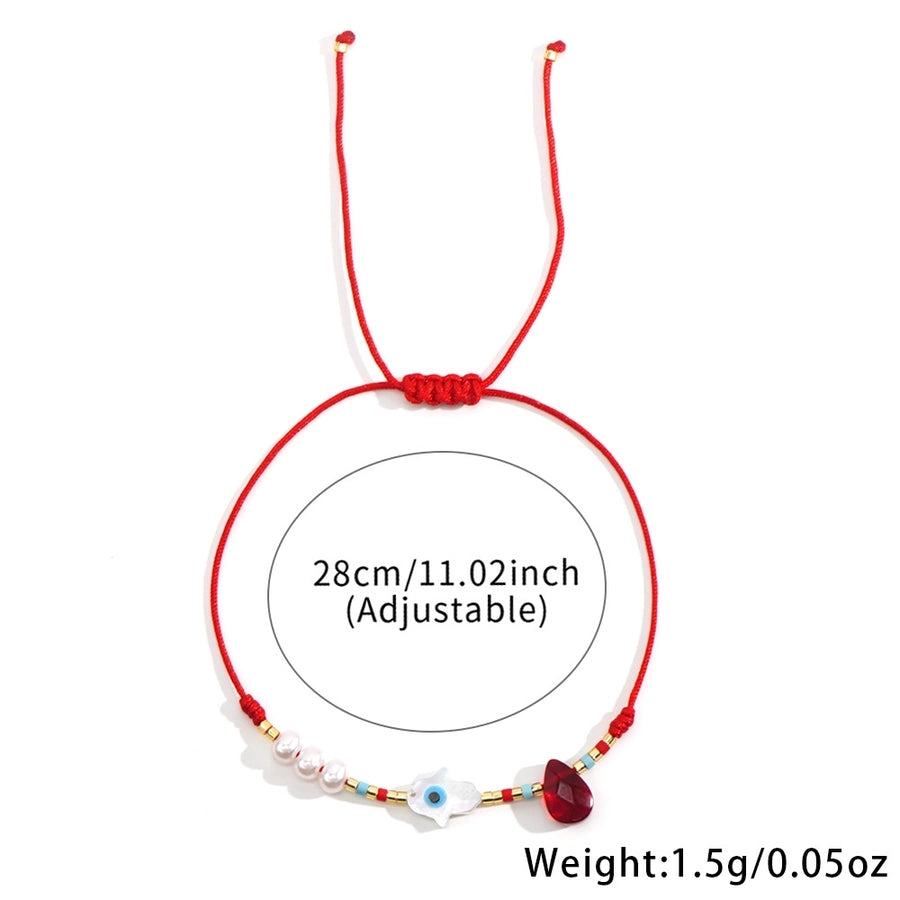 IG Style Moon Eye Seed Bead rope Shell Woven Chain Beaded Bracelets