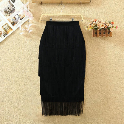 summer simple style solid color midi dress skirts