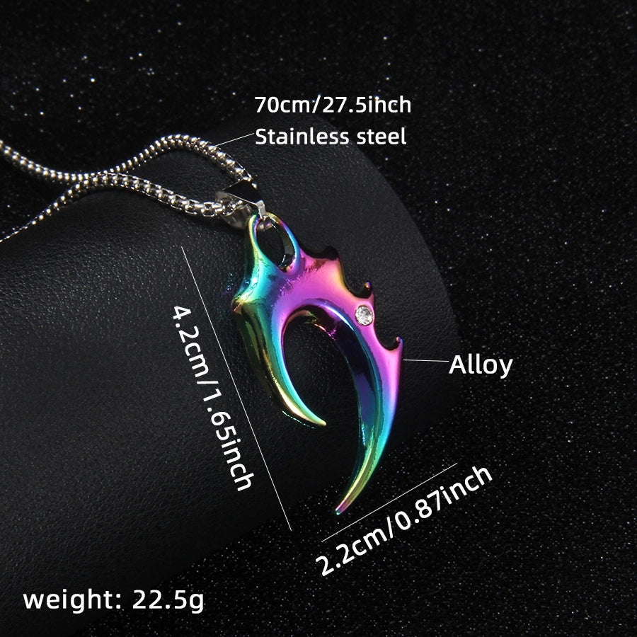 Hip-Hop Rock Geometric 201 Stainless Steel Alloy Plating Unisex Pendant Necklace