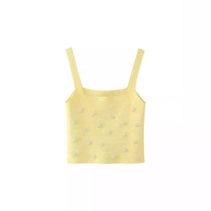 Women's Camisole Sleeveless Sweaters & Cardigans Streetwear Solid Color
