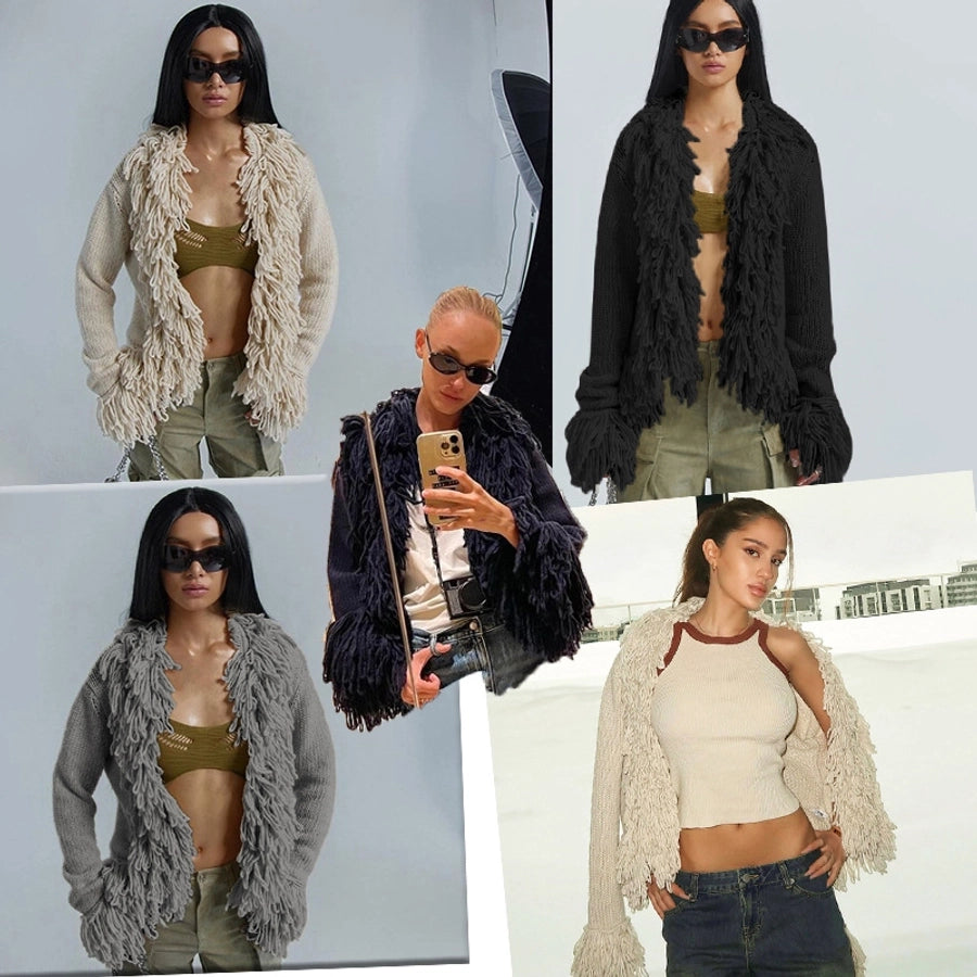 Women's Sweater Long Sleeve Sweaters & Cardigans Streetwear Solid Color