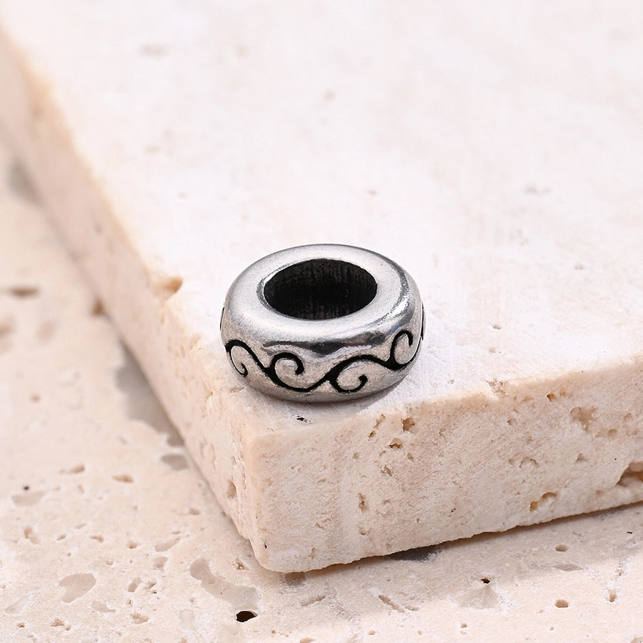 1 Pc/Package 3.5X 8mm 5x9mm 6x8.5mm Hole 1~1.9mm Hole 4~4.9mm Hole 6~9.9mm 304 Stainless Steel Cylindrical Footprint Jewelry Accessories