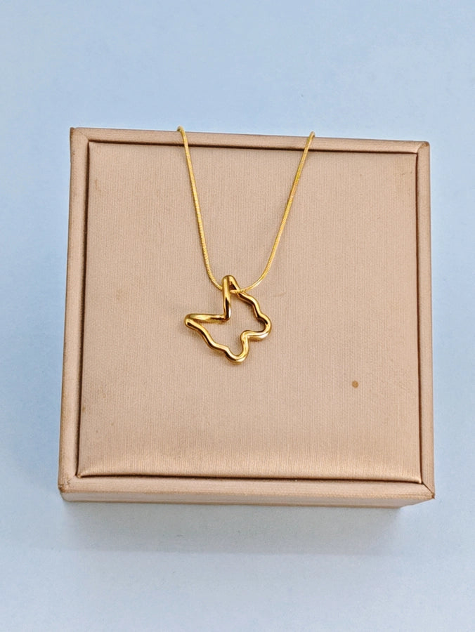 Jewelry Elegant Simple Style Classic Style Butterfly 304 Stainless Steel Pendant Necklace