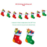 Gift Christmas Stocking Pull Flag