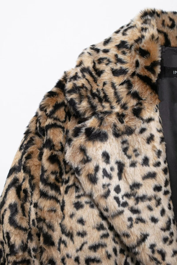 Women's Casual Luxurious Leopard Coat