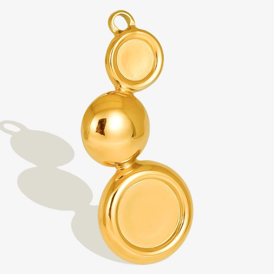 1 Piece 35*15mm 304 Stainless Steel 18K Gold Plated Geometric Pendant Jewelry Accessories