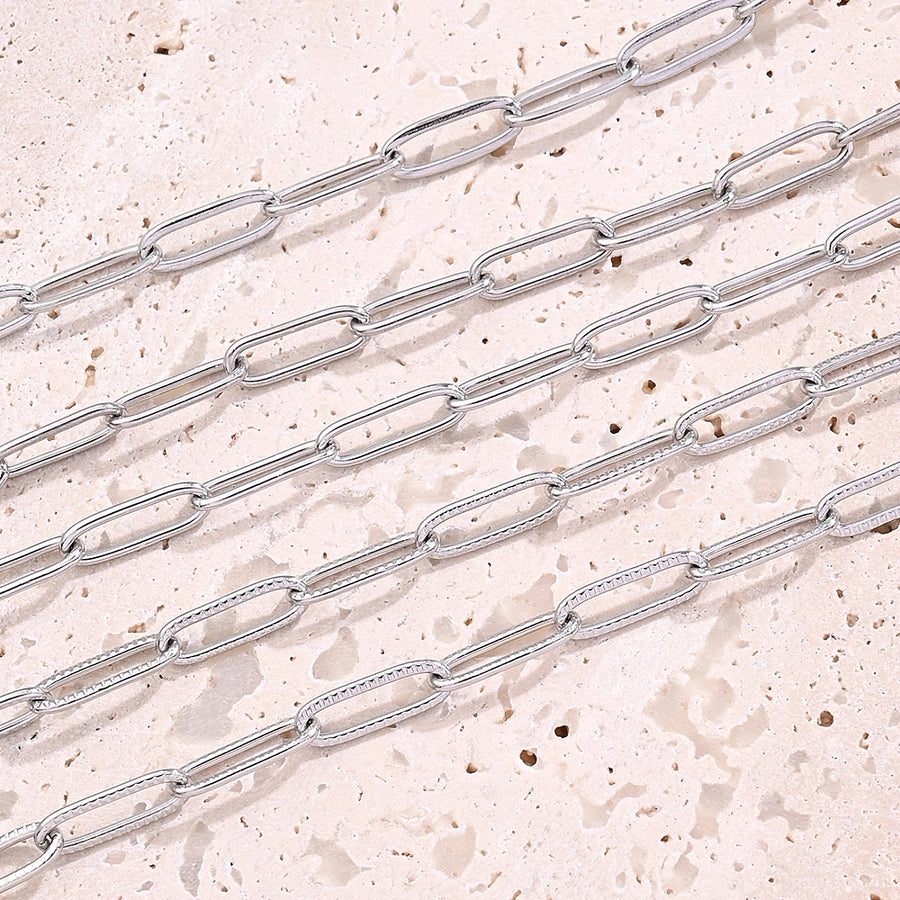 10 Strands/Package 304 Stainless Steel cable chain Polished Length: 170 50mm Length: 190 50mm Length:230+50mm Jewelry Accessories