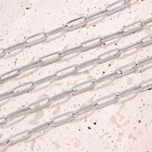 10 Strands/Package 304 Stainless Steel cable chain Polished Length: 170 50mm Length: 190 50mm Length:230+50mm Jewelry Accessories