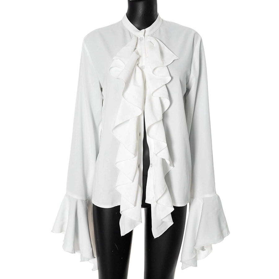 Women's Blouse Long Sleeve Blouses Streetwear Solid Color