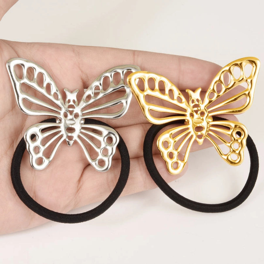 Women's Simple Style Butterfly 304 Stainless Steel Plating Hair Tie