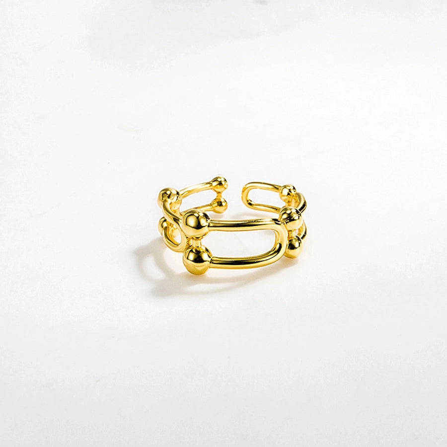 925 Sterling Silver U Shape Rings