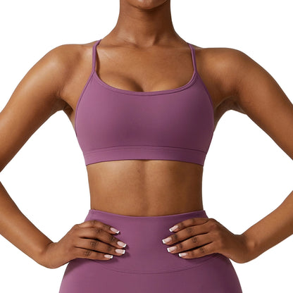 Simple Style Solid Color Nylon U Neck Active Tops Vest