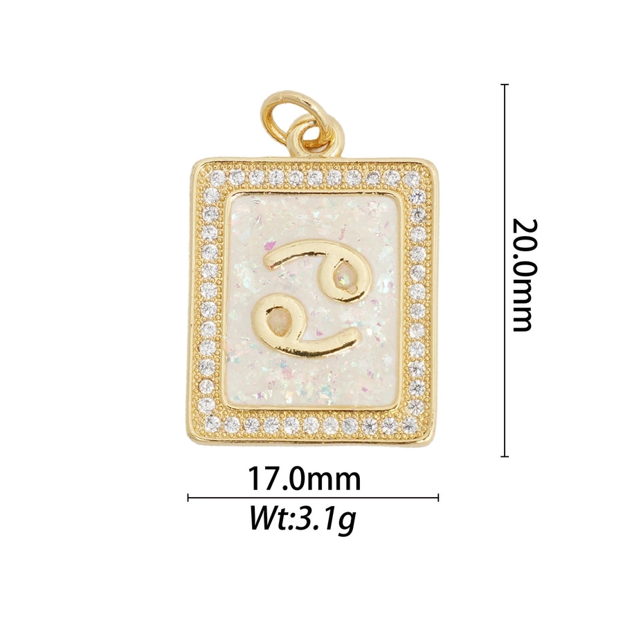 1 Piece Copper Constellation Pendant