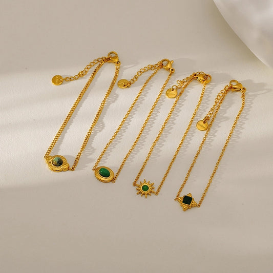 Elegant Luxurious Simple Style Geometric 304 Stainless Steel cable chain Bracelets In Bulk Stainless Steel Bracelets