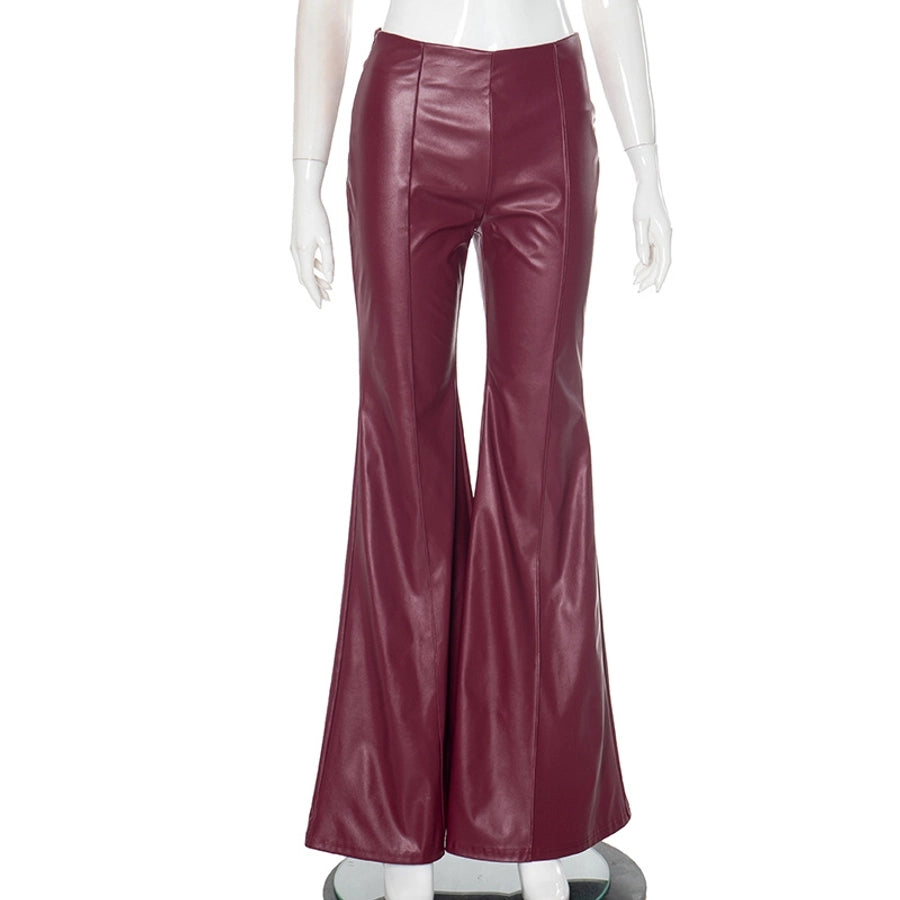Women's Daily Streetwear Solid Color Flared Pants Casual Pants