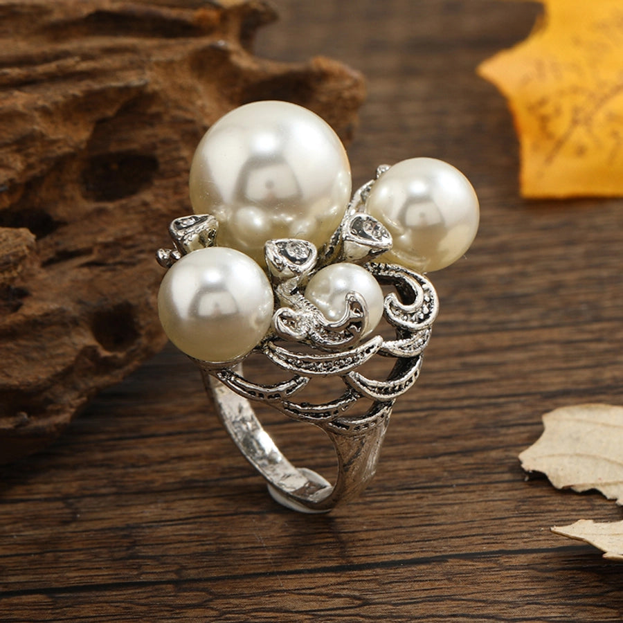 Elegant Geometric Alloy Women's Rings