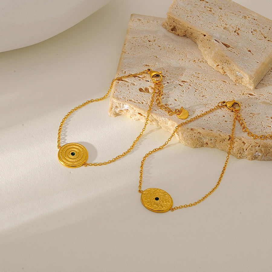 Vintage Style Simple Style Classic Style Geometric 304 Stainless Steel cable chain Bracelets In Bulk Stainless Steel Bracelets