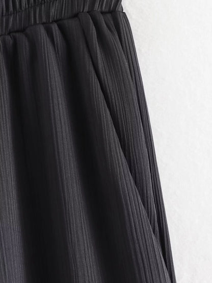 Daily Women's British Style Solid Color Polyester Pants Sets Pants Sets