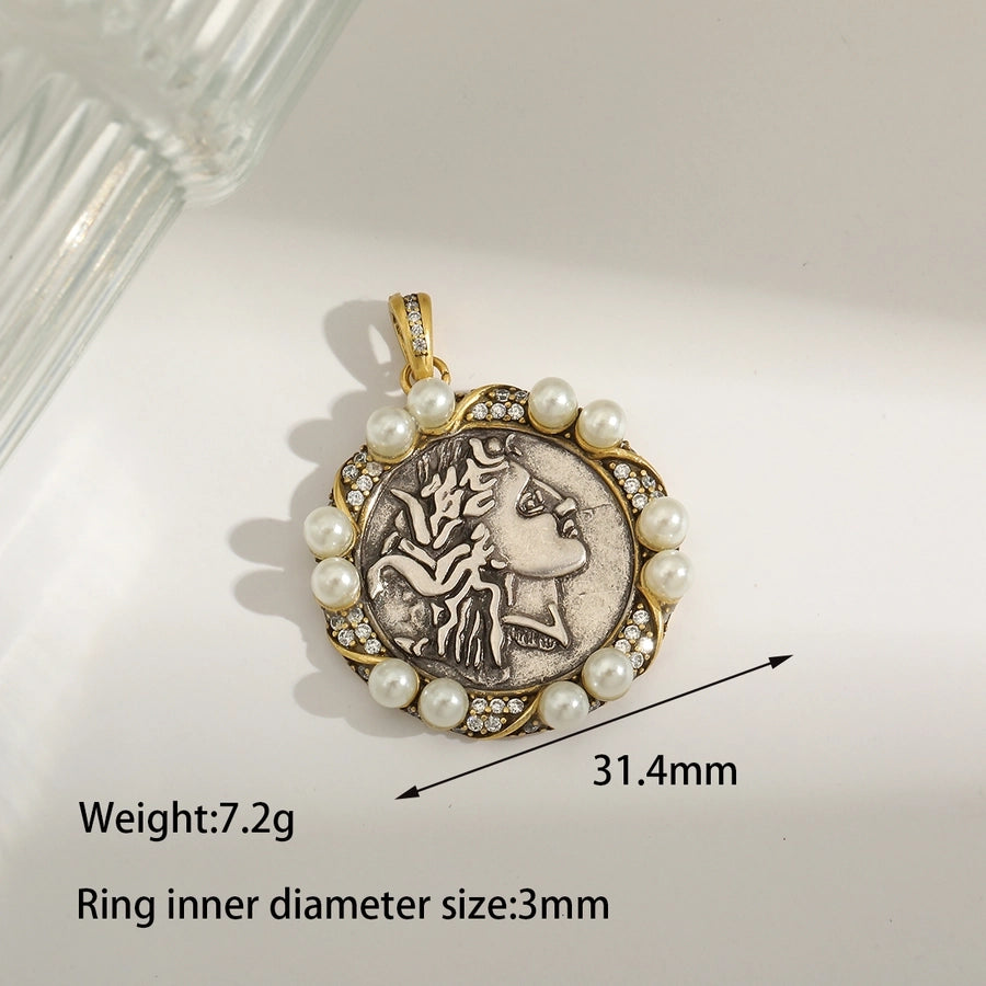 1 Piece Hole 1~1.9mm Copper 18K Gold Plated Heart Shape Polished Pendant Chain Jewelry Accessories