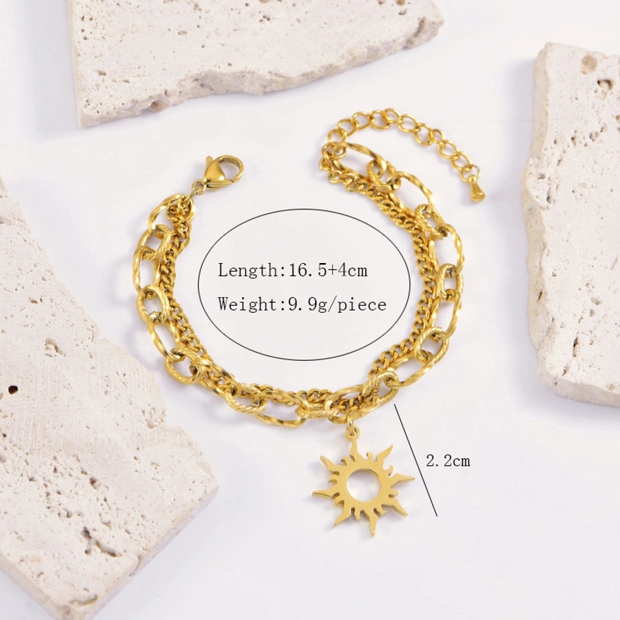 Elegant Streetwear Geometric 304 Stainless Steel  Bracelets In Bulk Stainless Steel Bracelets