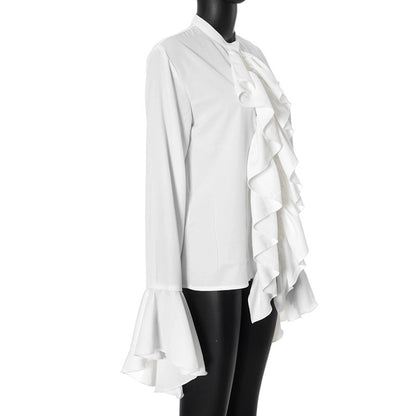 Women's Blouse Long Sleeve Blouses Streetwear Solid Color