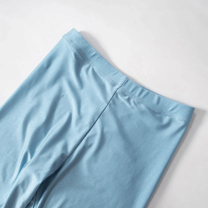 Daily Women's Streetwear Solid Color Spandex Polyester Pants Sets Pants Sets