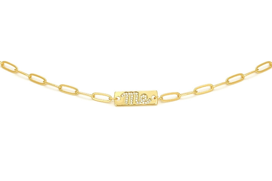 Jewelry Casual Classic Style Letter Copper Zircon Necklace