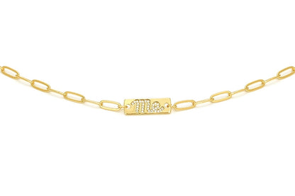 Jewelry Casual Classic Style Letter Copper Zircon Necklace