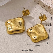 Irregular Diamond Pendant Earrings