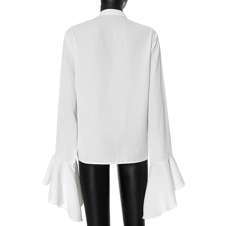 Women's Blouse Long Sleeve Blouses Streetwear Solid Color