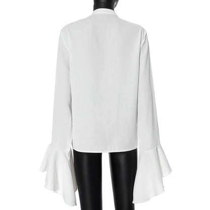 Women's Blouse Long Sleeve Blouses Streetwear Solid Color