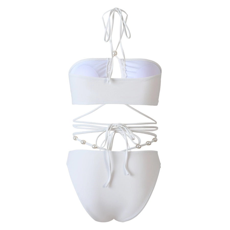 Women's Sexy Solid Color 2 Pieces Bikinis Swimwear