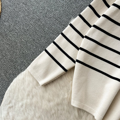 school outdoor daily women's simple style stripe simple spandex polyester knit elastic waist pants sets pants sets