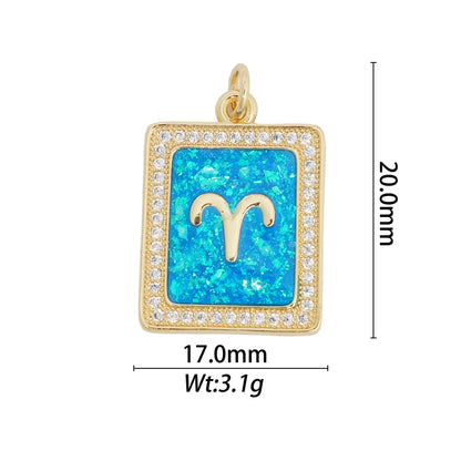 1 Piece Copper Constellation Pendant