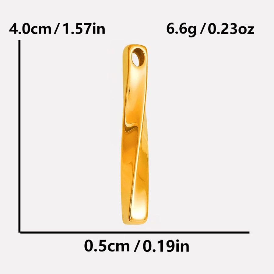 1 Piece 304 Stainless Steel 18K Gold Plated Geometric Pendant