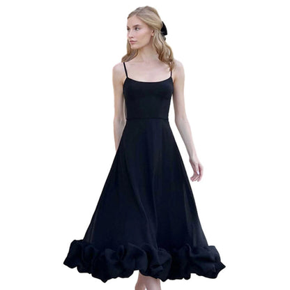 Women's Party Dress Vacation Simple Style Strap Sleeveless Solid Color Maxi Long Dress Cocktail Party