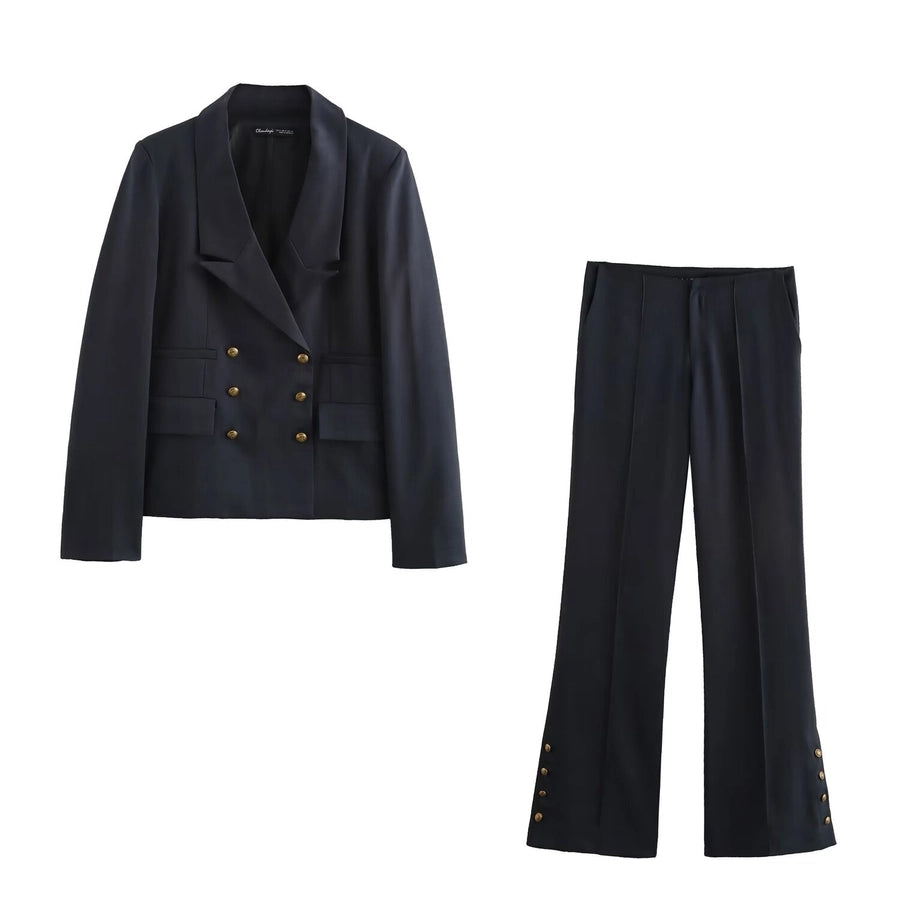 Holiday Daily Women's Vacation Simple Style Solid Color Spandex Polyester Pants Sets Pants Sets