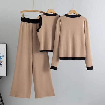 Holiday Daily Women's Vacation Simple Style Solid Color Polyester Pants Sets Pants Sets