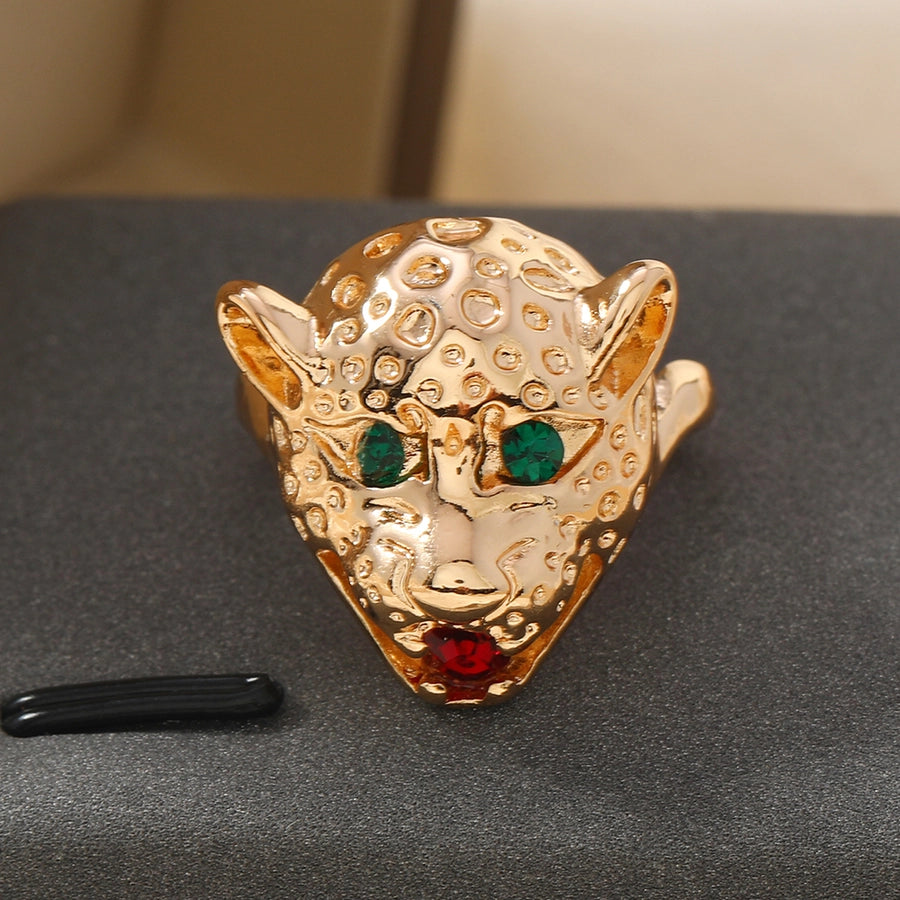 Elegant Streetwear Geometric Alloy Rhinestones Pearl Women's Rings