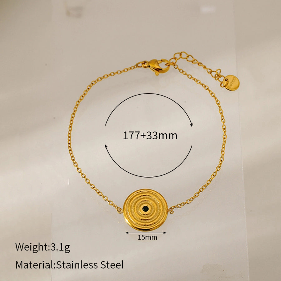 Vintage Style Simple Style Classic Style Geometric 304 Stainless Steel cable chain Bracelets In Bulk Stainless Steel Bracelets