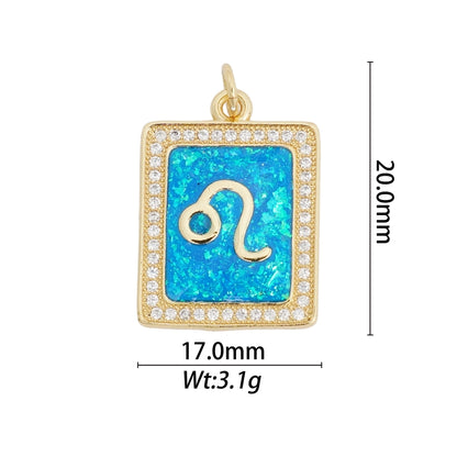 1 Piece Copper Constellation Pendant