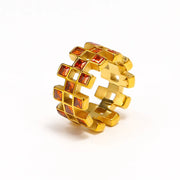 Golden Orange Red Diamond