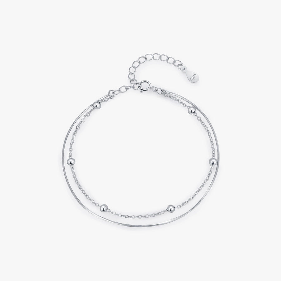 925 Sterling Silver cable chain snake chain Bracelets IG Style Commute Korean Style