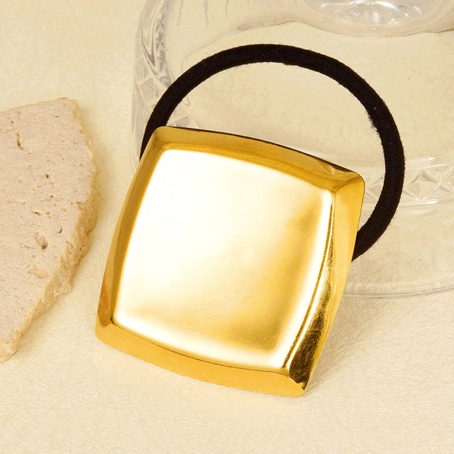 Women's Simple Style Geometric 304 Stainless Steel Plating Hair Tie