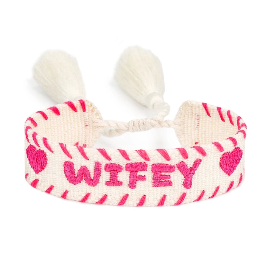 Cute Sweet Letter Cord Woven Chain String Bracelets