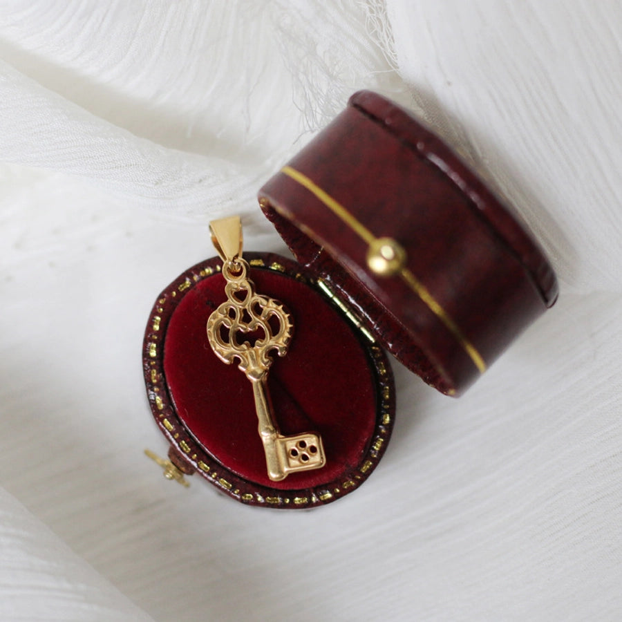 1 Piece Titanium Steel Cross Moon Fish Tail Pendant