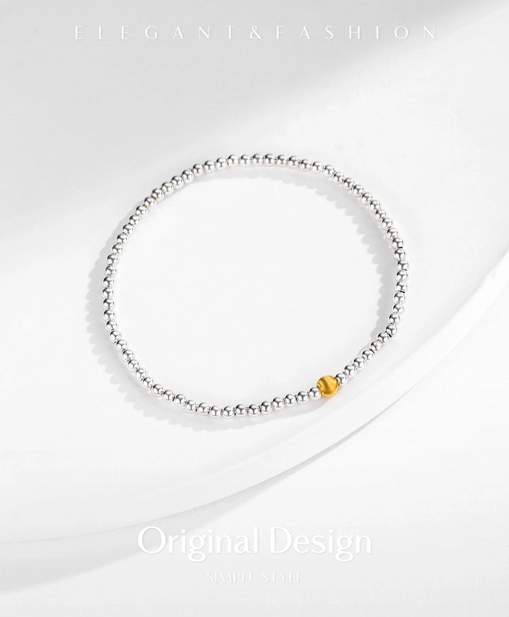 925 Sterling Silver ball chain Bracelets IG Style Simple Style
