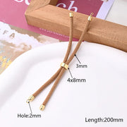 Round Buckle Siberian Hazelnut Color Rope (Gold)