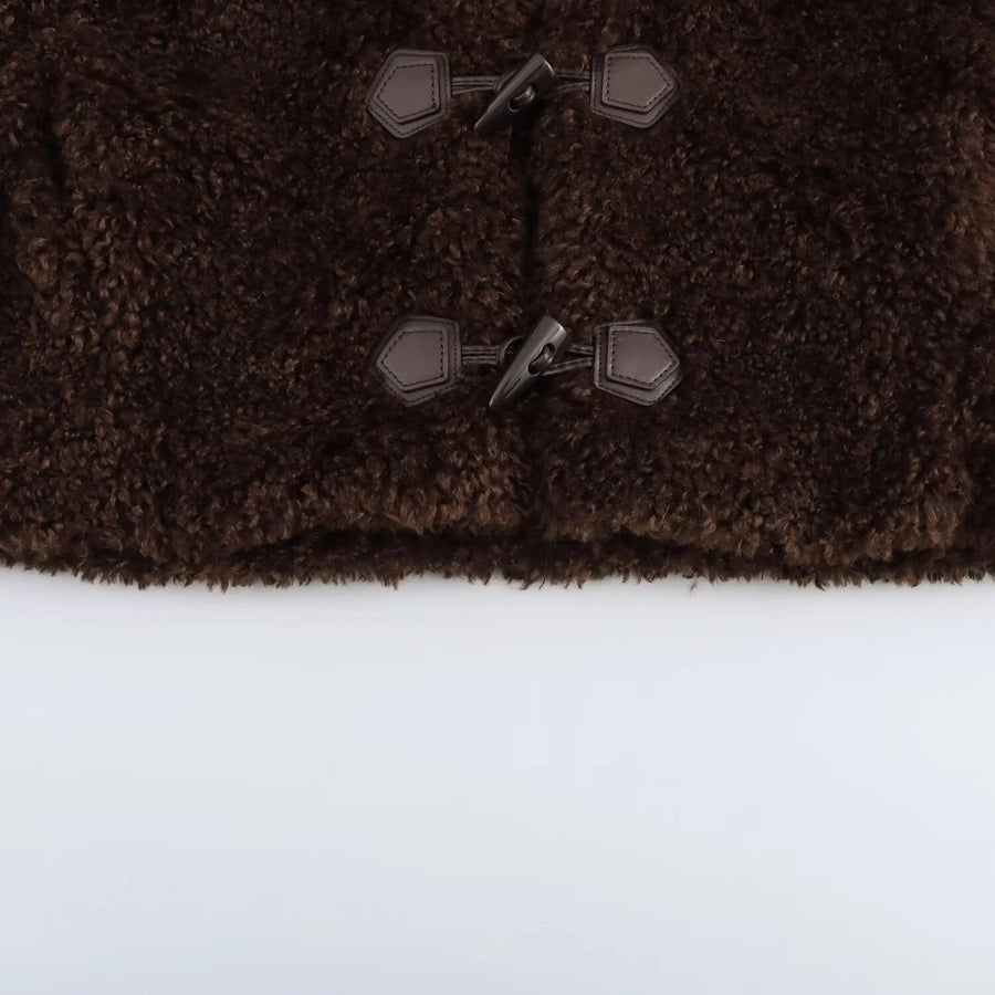 Women's Preppy Style Solid Color Coat Woolen Coat