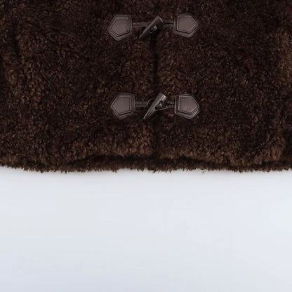 Women's Preppy Style Solid Color Coat Woolen Coat